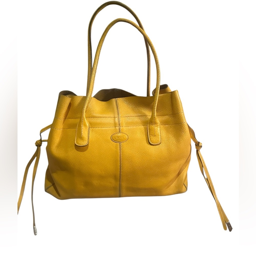 Tod's Sunny Yellow Leather Tote